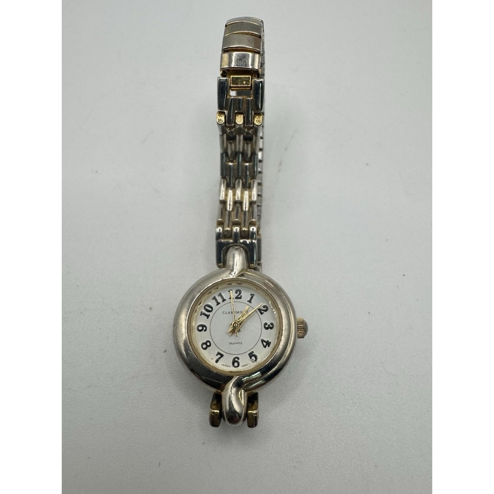 Vintage‎ Woman's Claremont Gold Tone Stretch Wrist Watch